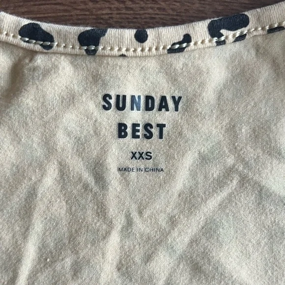 NWOT Sunday Best Leopard Print Tie-Front Cardigan - Picture 3 of 6